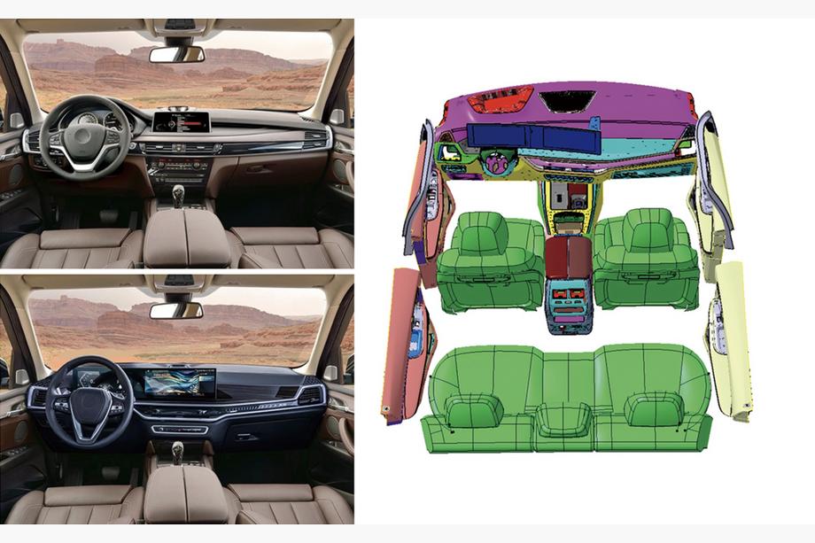 BMW X5 F15 2013-2018 Kit de mejora interior 2025 Image