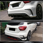 Mercedes A-class W176 2012-2018 Cubierta de parachoques trasero (para AMG-Line HB, Carbono) foto 3