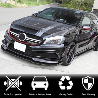 Splitter delantero Lip V2 (para AMG-Line / A45 AMG HB 2013-2015, Carbono) foto 2