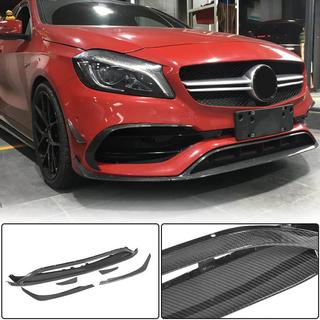 Labio de Parachoques Delantero (para AMG-Line / A45 AMG HB 2016-2018, Carbono) foto 1