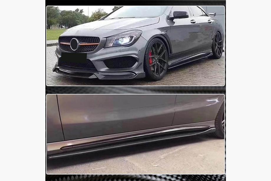 Mercedes A-class W176 2012-2018 Faldones Laterales V3 (Carbono) Foto 4