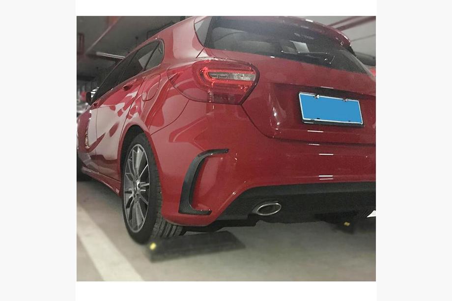 Mercedes A-class W176 2012-2018 Cubierta de parachoques trasero para A45 AMG HB 2013-2015 Carbono Foto 2