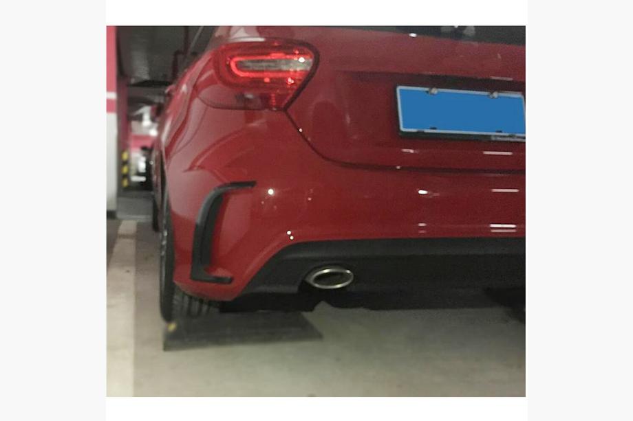 Mercedes A-class W176 2012-2018 Cubierta de parachoques trasero para A45 AMG HB 2013-2015 Carbono Foto 3