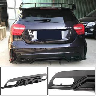 Difusor Trasero de Parachoques V2 (para AMG-Line / A45 AMG HB) Mercedes A-class W176 2012-2018 foto 1