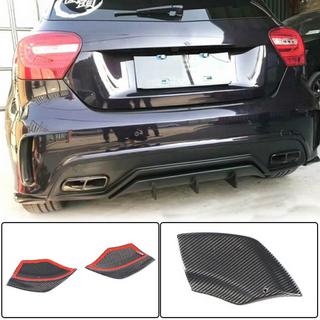 Cubiertas Flap para parachoques trasero (para AMG-Line / A45 AMG HB, Carbono) Mercedes A-class W176 2012-2018 foto 1