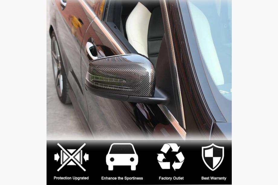 Mercedes A-class W176 2012-2018 Cubiertas de Espejos de Carbono Foto 3