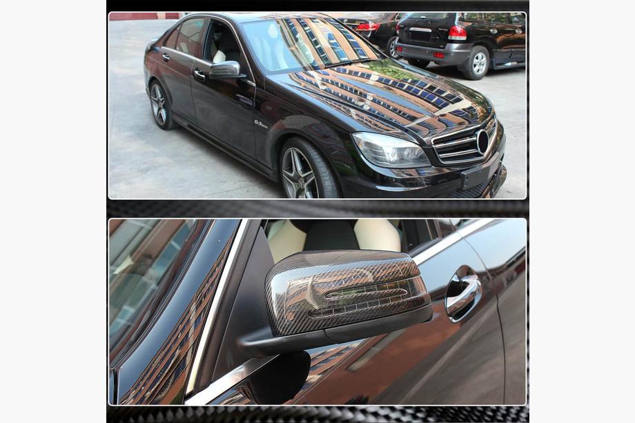 Mercedes A-class W176 2012-2018 Cubiertas de Espejos de Carbono Foto 4