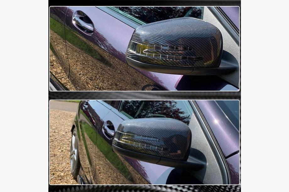 Mercedes A-class W176 2012-2018 Cubiertas de Espejos de Carbono Foto 5