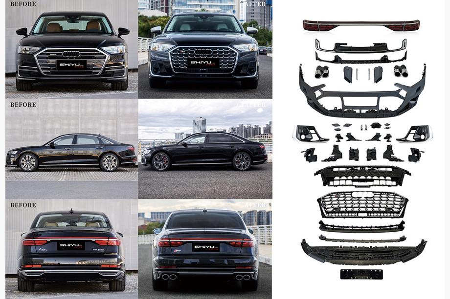 Audi A8 2018- Kit de carrocería facelift sin cambio de faros (a S8 2025) Image
