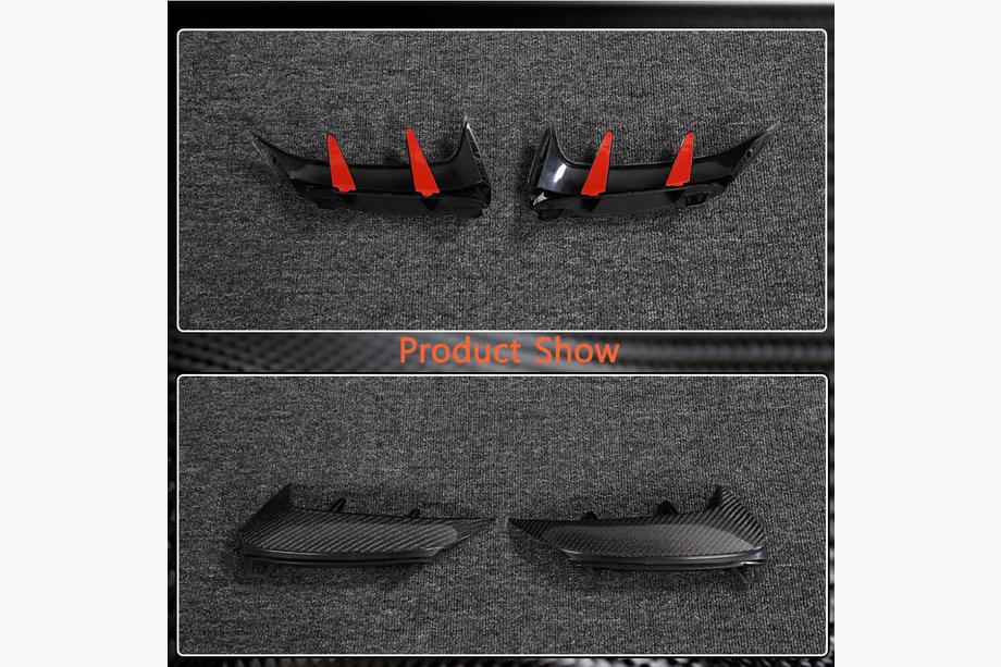 Mercedes A-class W177 2018- Cubiertas de parachoques trasero (para A45 AMG 2021-2023, Carbono) Foto 4