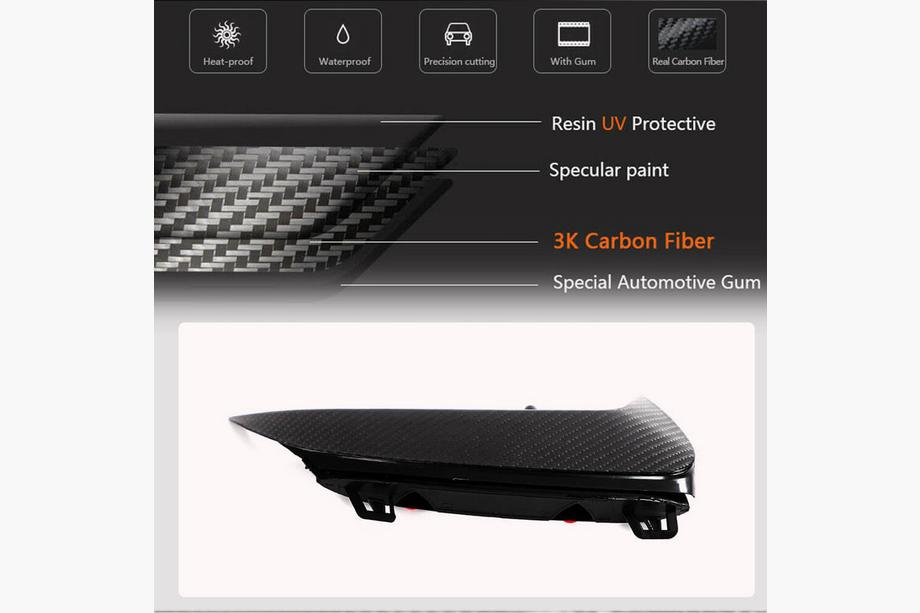 Mercedes A-class W177 2018- Cubiertas de parachoques trasero (para A45 AMG 2021-2023, Carbono) Foto 5