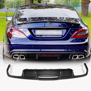 Difusor de Parachoques Trasero (para Base/CLS63 AMG 2015-2018, Carbono) foto 1