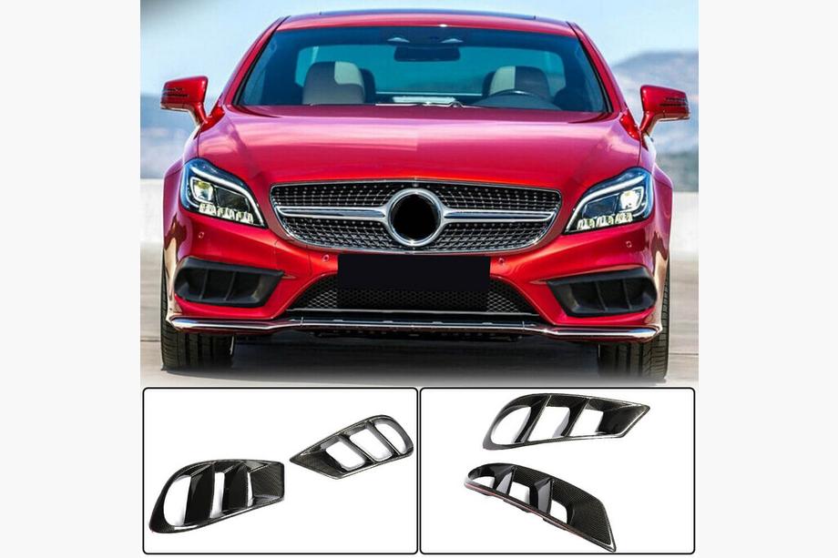 Mercedes CLS C218 2011-2018 Cubiertas de Parachoques Delantero de Carbono (para AMG-Line SD 2015-2018) Image