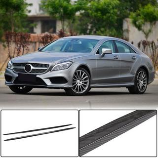 Faldones Laterales (para AMG-Line / CLS63 AMG SD 2015-2018, Carbono) foto 1