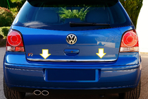 Volkswagen Polo 2001-2009 Moldura maletero 2005-2009 acero inoxidable foto 1