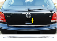 Volkswagen Polo 2001-2009 Moldura maletero 2005-2009 acero inoxidable foto 2
