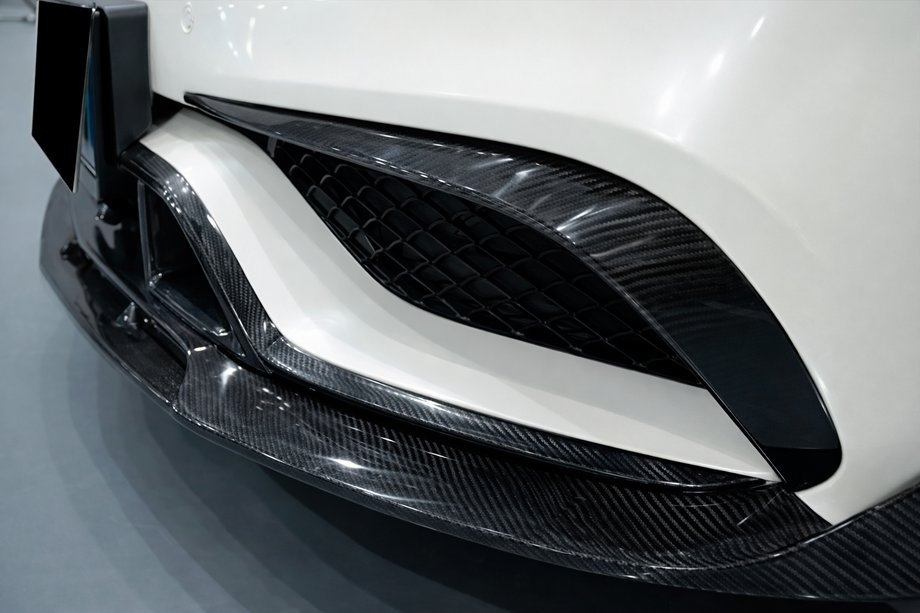 Mercedes CLS C218 2011-2018 Cubiertas de parachoques delantero de carbono para CLS63 AMG SD 2015-2018 Image