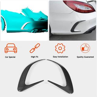 Cubiertas de parachoques trasero (para Base / CLS63 AMG SD 2015-2018, Carbono) foto 2