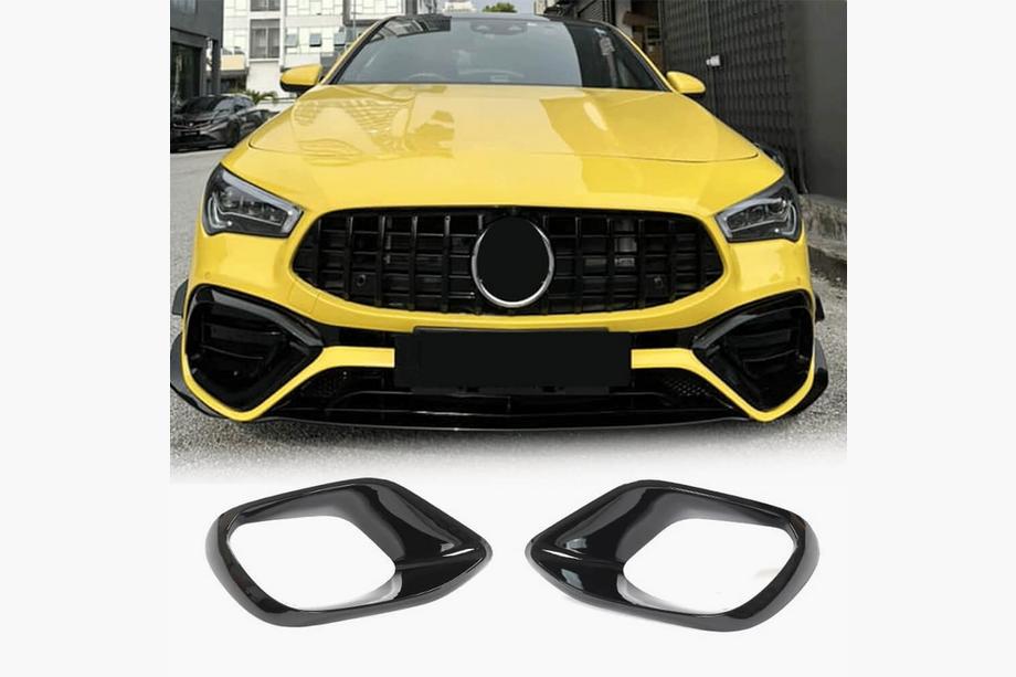 Mercedes CLA C118 2019- Extensiones de parachoques delantero (para CLA45 AMG 2019-2022, ABS) Image