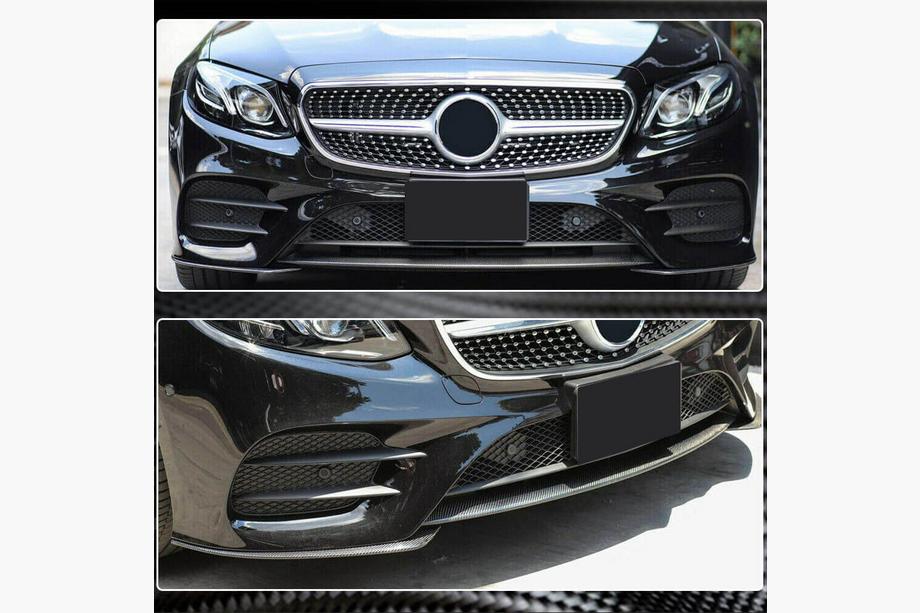 Mercedes E-class coupe C238 2016-2024 Lip delantero para parachoques AMG-Line 2017-2019 Carbono Foto 5