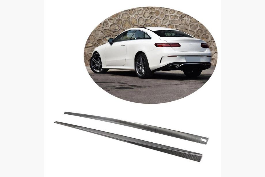 Mercedes E-class coupe C238 2016-2024 Faldones Laterales (para AMG-Line 2017-2019, Carbono) Image