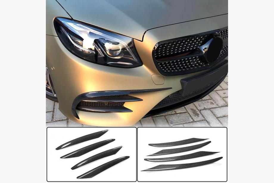 Mercedes E-class coupe C238 2016-2024 Cubiertas de parachoques delantero de carbono (para AMG / AMG-Line 2017-2019) Foto 1