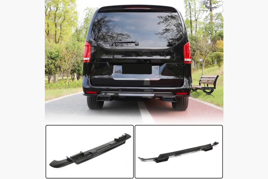 Mercedes Vito/V-class W447 2014- Difusor Trasero de Parachoques V1 para V-Class 2014-2019 Carbono Foto 1
