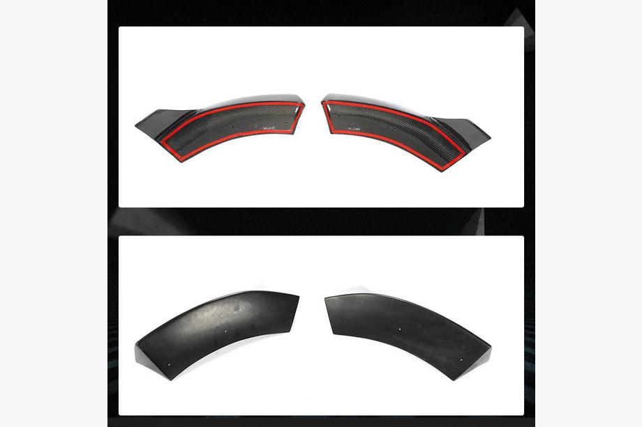 Mercedes Vito/V-class W447 2014- Aletas para parachoques delantero (para V Class 2014-2019, Carbono) Foto 5