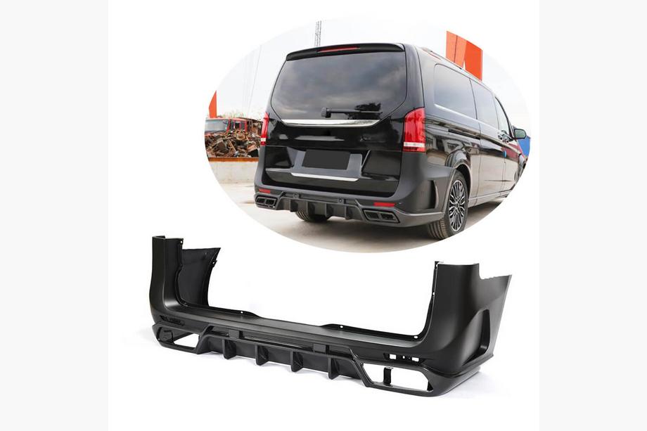 Mercedes Vito/V-class W447 2014- Parachoques Trasero (2014-2019, Carbono) Image