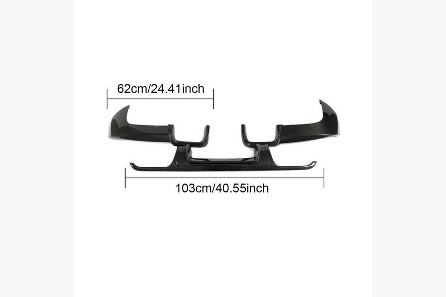 Mercedes Vito/V-class W447 2014- Difusor Trasero de Parachoques V3 (para V-Class 2014-2019, Carbono) Foto 5