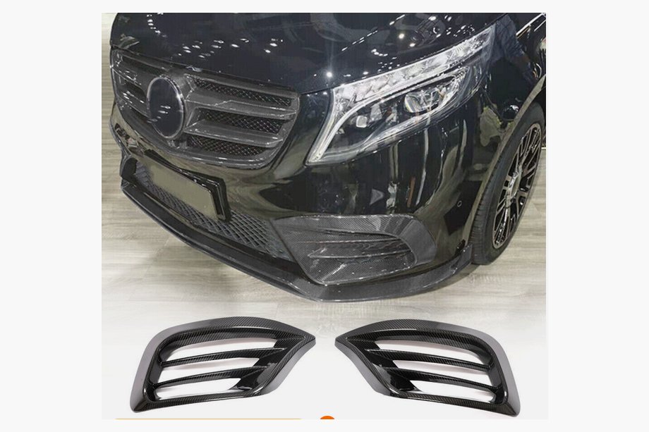 Mercedes Vito/V-class W447 2014- Cubiertas para Faros Antiniebla V1 (2020+, Carbono Seco) Image