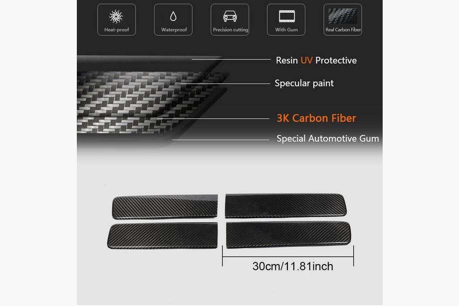 Mercedes G class W463 2018-2024 Cubiertas de molduras interiores de puertas (Dry Carbon) Foto 5