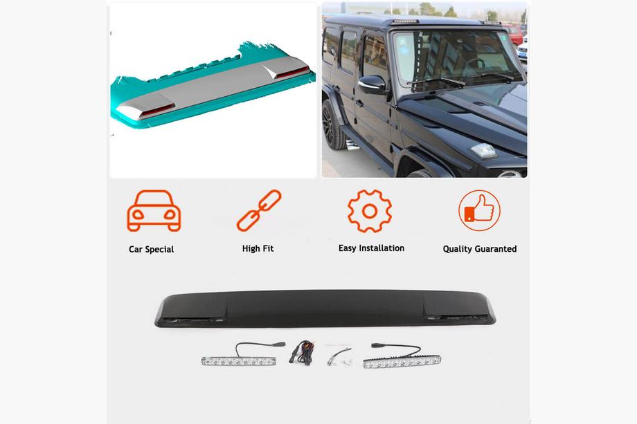 Mercedes G class W463 1990-2018 Alerón AMG-Design (para 2004-2018, Carbono) Foto 4