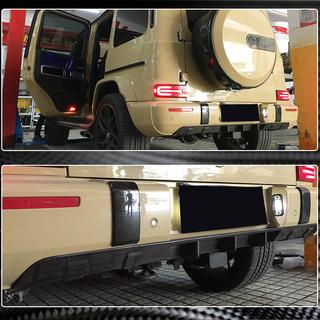 Difusor Trasero de Parachoques V1 para G63 AMG, Carbono foto 4