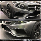 Mercedes S-class C217 Coupe 2014-2020 Inserciones para parachoques delantero (para AMG-Line 2015-2018, Carbono) foto 4