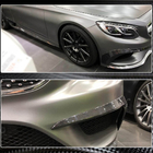 Mercedes S-class C217 Coupe 2014-2020 Inserciones para parachoques delantero (para AMG-Line 2015-2018, Carbono) foto 5