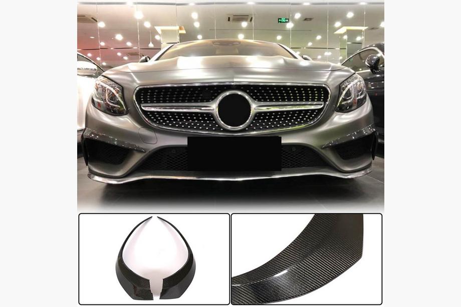 Mercedes S-class C217 Coupe 2014-2020 Cubiertas de Parachoques Delantero de Carbono (para AMG-Line 2015-2018) Foto 2