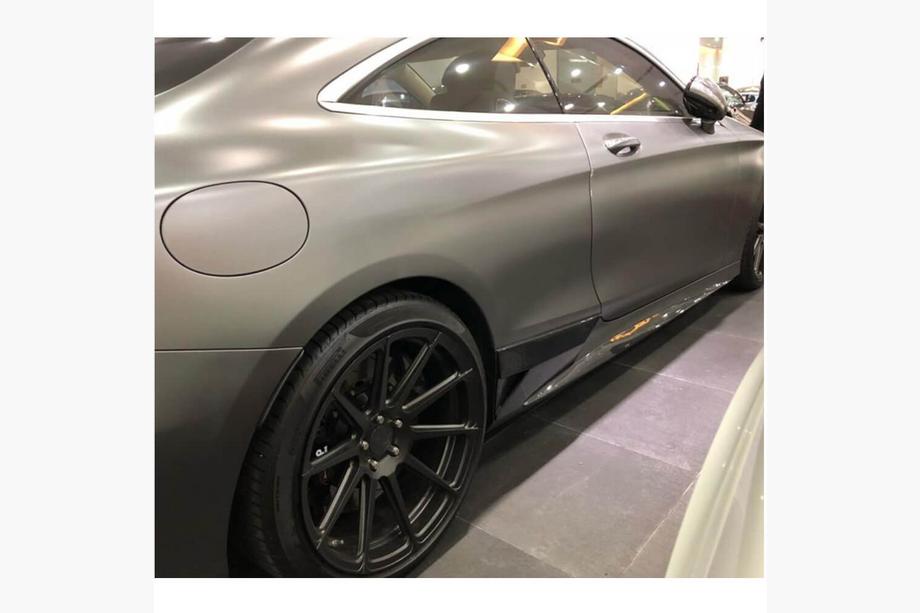 Mercedes S-class C217 Coupe 2014-2020 Faldones Laterales (para AMG-Line 2015-2018, Carbono) Foto 4