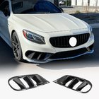 Mercedes S-class C217 Coupe 2014-2020 Inserciones para parachoques delantero (para AMG-Line 2015-2018, carbono seco) foto 1