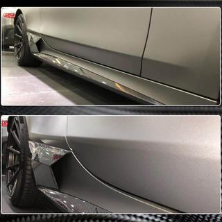 Extensiones de faldones laterales (para AMG-Line 2015-2018, Carbono) foto 4