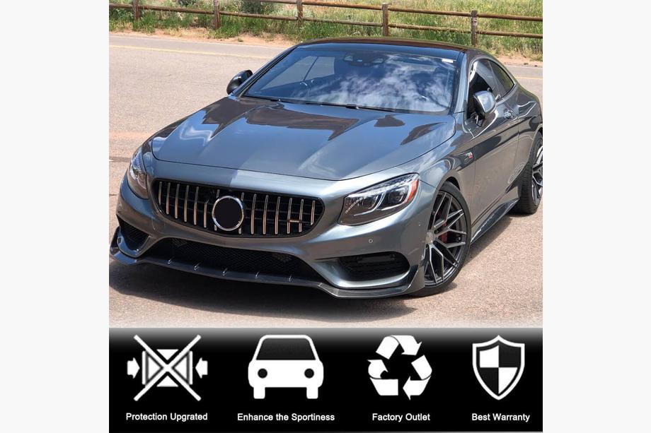 Mercedes S-class C217 Coupe 2014-2020 Labio Delantero V2 para AMG-Line 2015-2018 Carbono Foto 3
