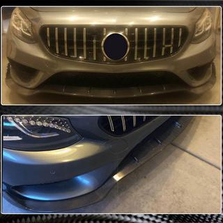 Alerón delantero Lip V3 para parachoques (para AMG-Line 2015-2018, Carbono) foto 4