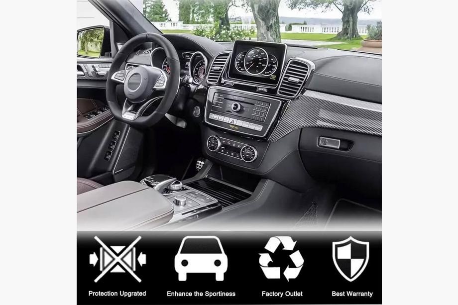 Mercedes GLE coupe C292 2015-2019 Inserciones interiores de carbono (Carbono) Foto 3