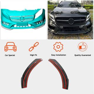 Flaps de parachoques delantero de carbono (para GLA45 AMG 2017-2020) foto 2
