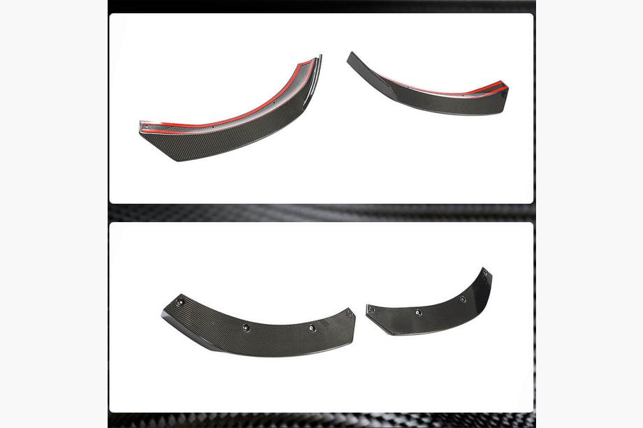 Mercedes GLA X156 2014-2019 Flaps de parachoques delantero de carbono (para GLA45 AMG 2017-2020) Foto 4