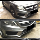 Mercedes GLA X156 2014-2019 Labio delantero parachoques (para GLA45 AMG 2013-2016, Carbono) foto 3