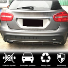 Mercedes GLA X156 2014-2019 Difusor trasero de parachoques para GLA45 AMG, Carbono foto 2