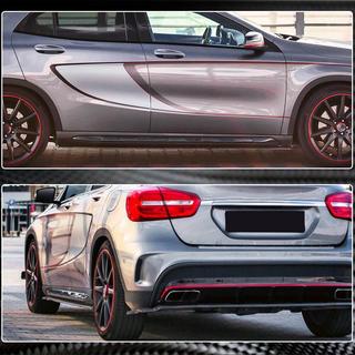 Faldones Laterales (para GLA45 AMG 2013-2016, Carbono) foto 4