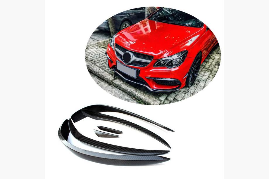Mercedes E-class coupe C207 2010-2017 Cubiertas de Parachoques Delantero (para AMG-Line 2014-2016, Carbono) Foto 1