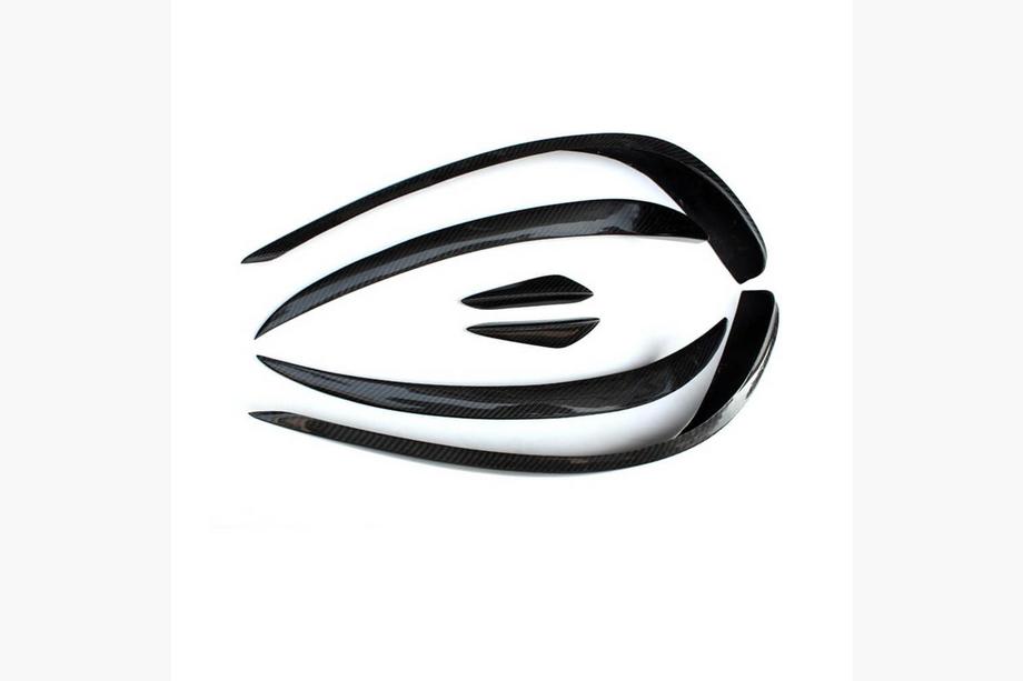Mercedes E-class coupe C207 2010-2017 Cubiertas de Parachoques Delantero (para AMG-Line 2014-2016, Carbono) Foto 5